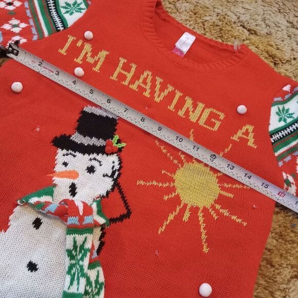 I’m Having A Meltdown Christmas Tunic Sweater Size: M - Picture 4 of 8